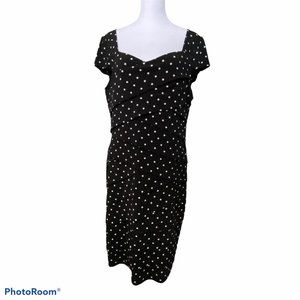 White House/Black Market Polka Dot Dress-Size 14
